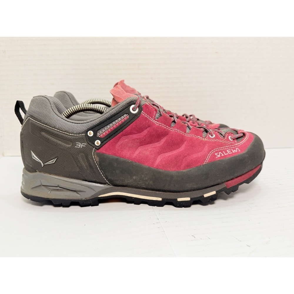 Salewa Ws Mountain Trainer Shoes Womens 11 Red Onion Quiet Shade Vibram